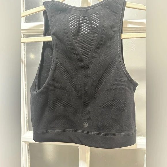 Lululemon Reveal Crop Top *En Avante-Black - Picture 5 of 6